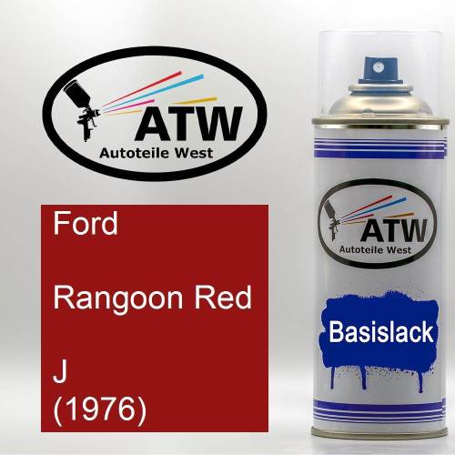 Ford, Rangoon Red, J (1976): 400ml Sprühdose, von ATW Autoteile West.